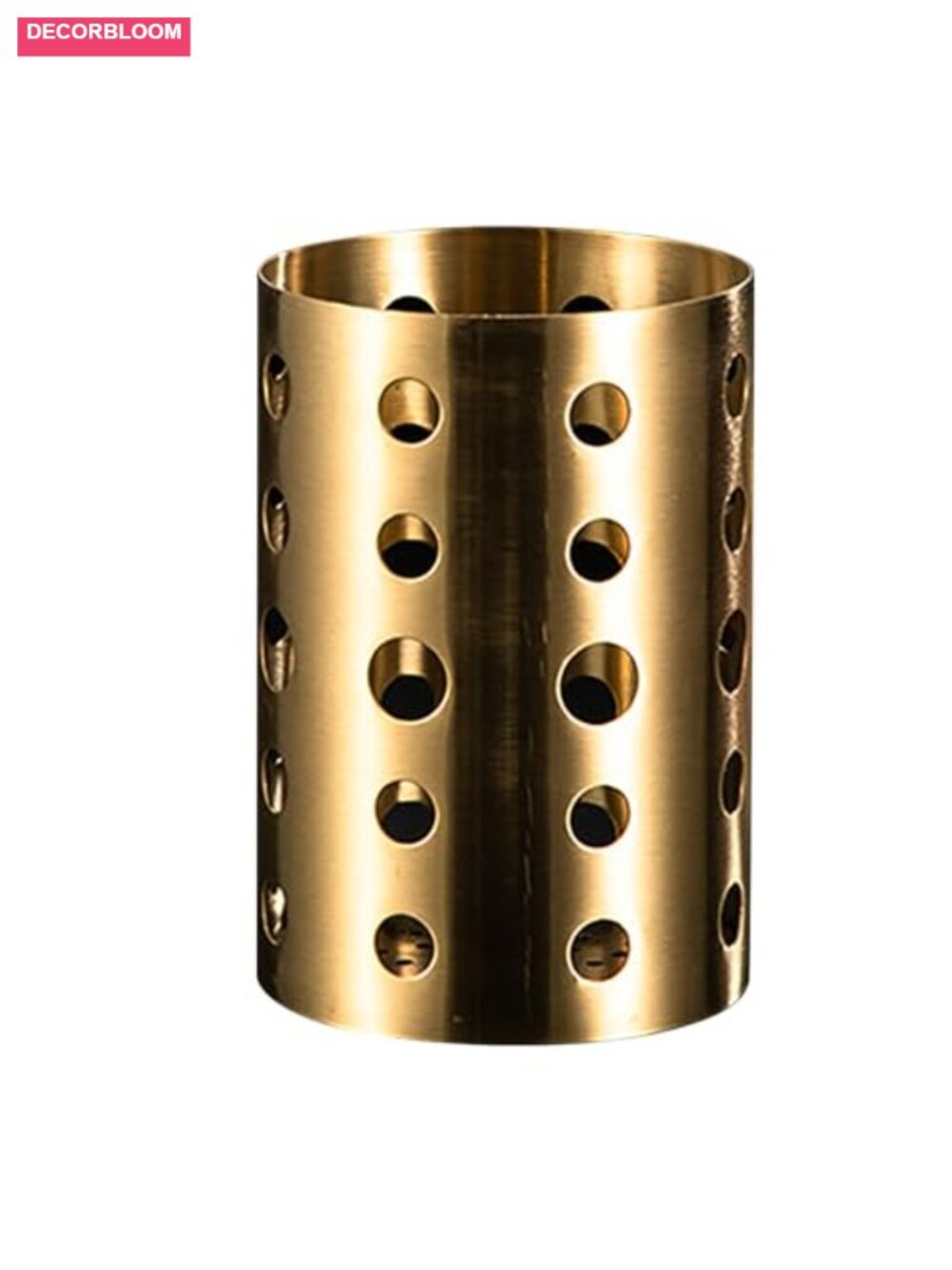 Stainless Steel Utensil Holder with Drain Holes for Kitchen Counter